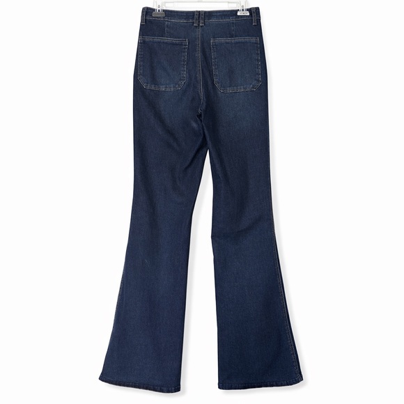 DEMOCRACY Jeans Ab Technology High Waist Flare Leg Dark Wash size 8 - Picture 2 of 14